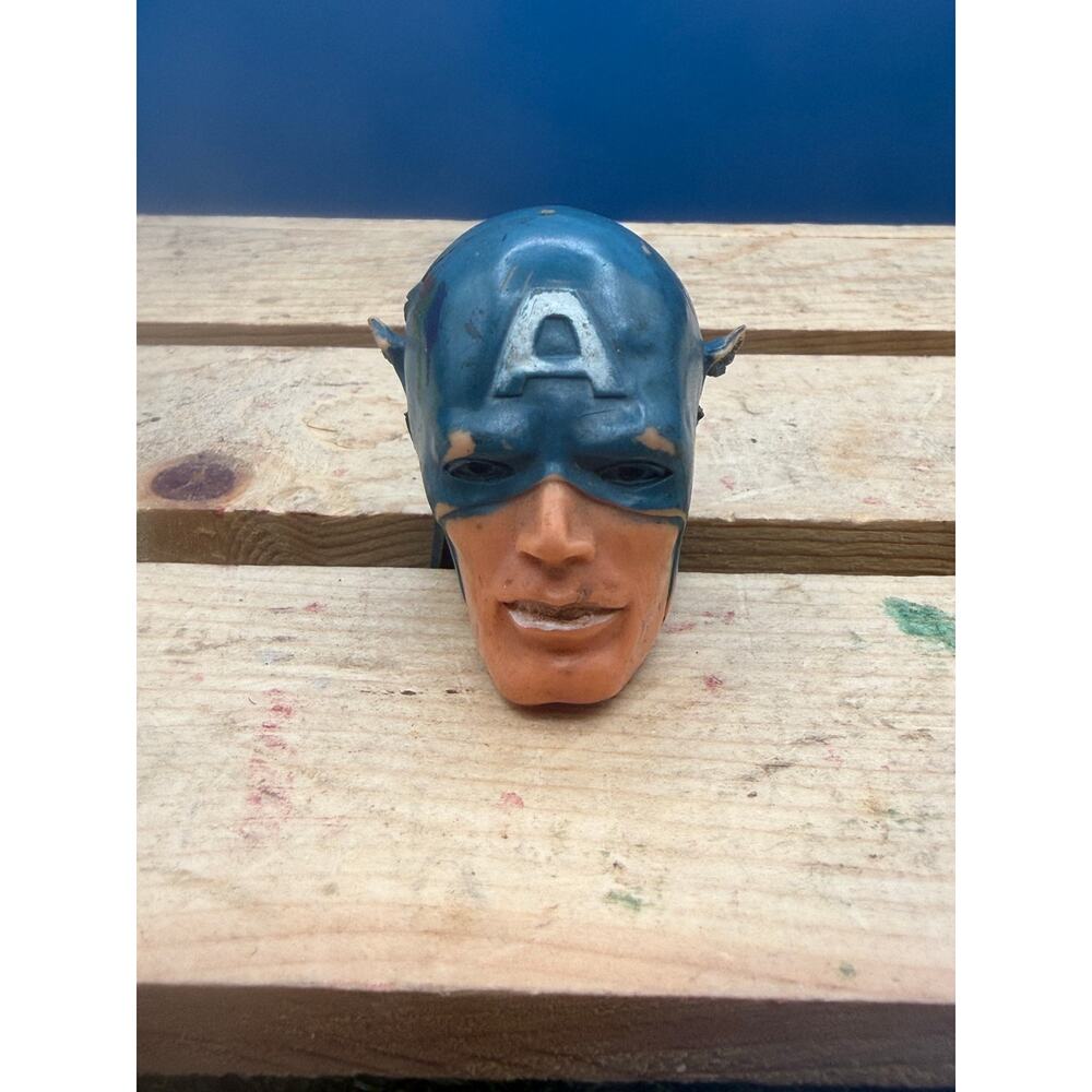 Vintage 1960s Ideal Captain Action Captain America Removable Mask - Rare Part